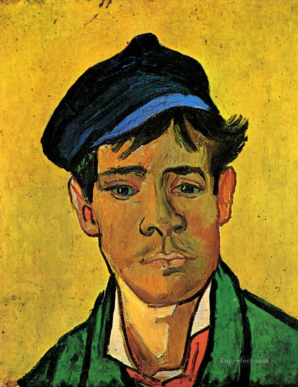 Joven con sombrero Vincent van Gogh Pintura al óleo